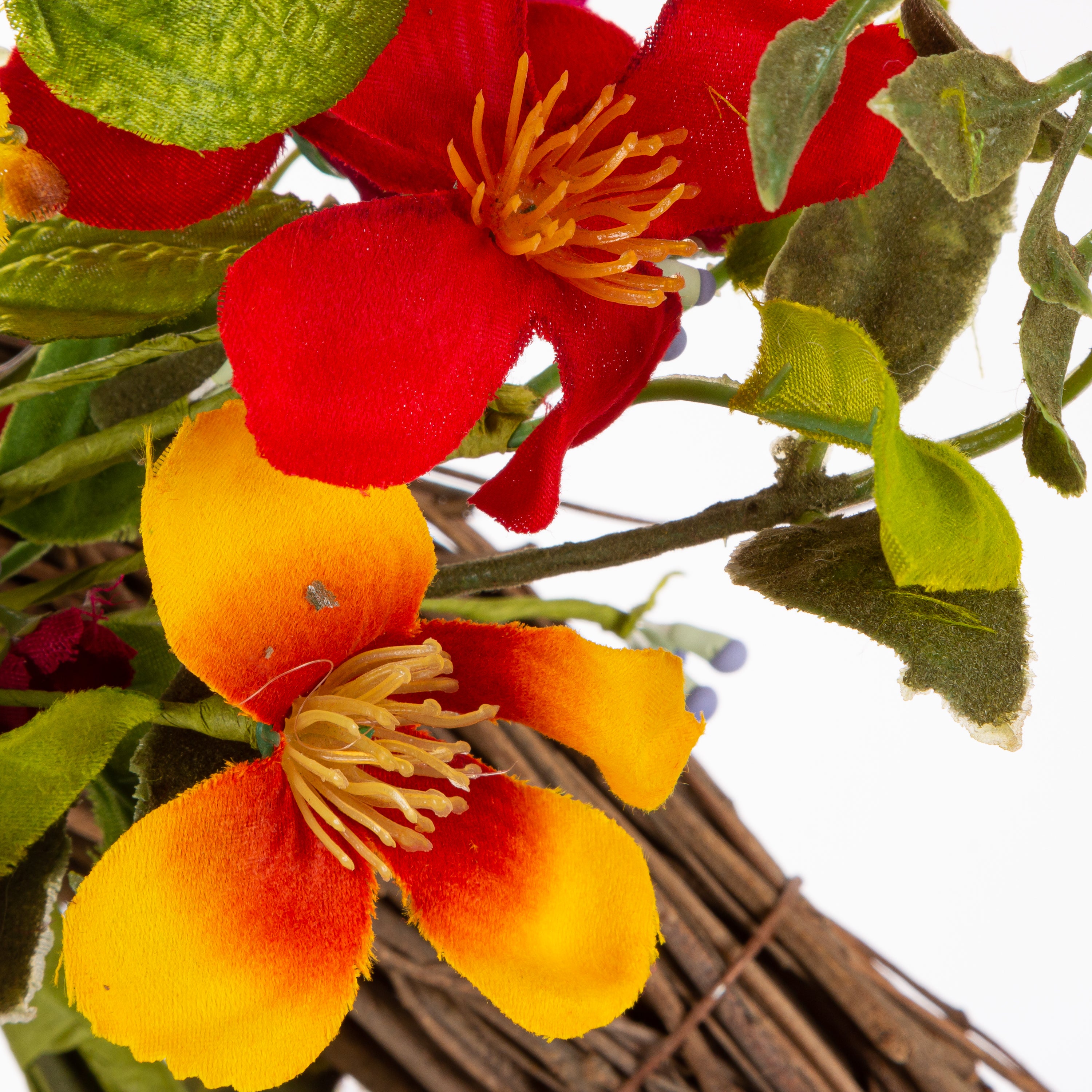 24 in Summer Wild Flower Twig Wreath